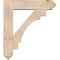 Ekena Millwork Merced Arts and Crafts Smooth Bracket w/ Offset Brace, Douglas Fir, 7 1/2"W x 32"D x 36"H BKT0806X32X36MRC03SDF - alternate 4